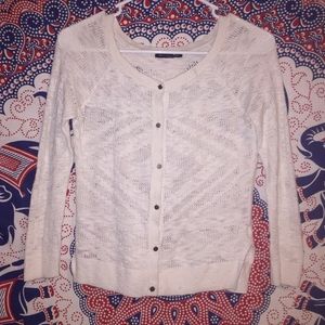 Off white/cream American Eagle Cardigan/Sweater